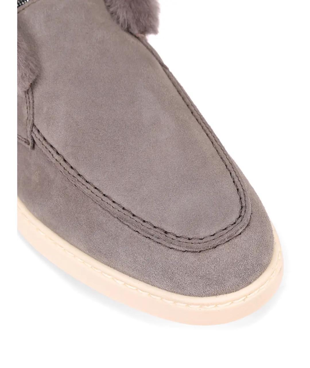 DOUCAL'S Серые замшевые ботинки, фото 5