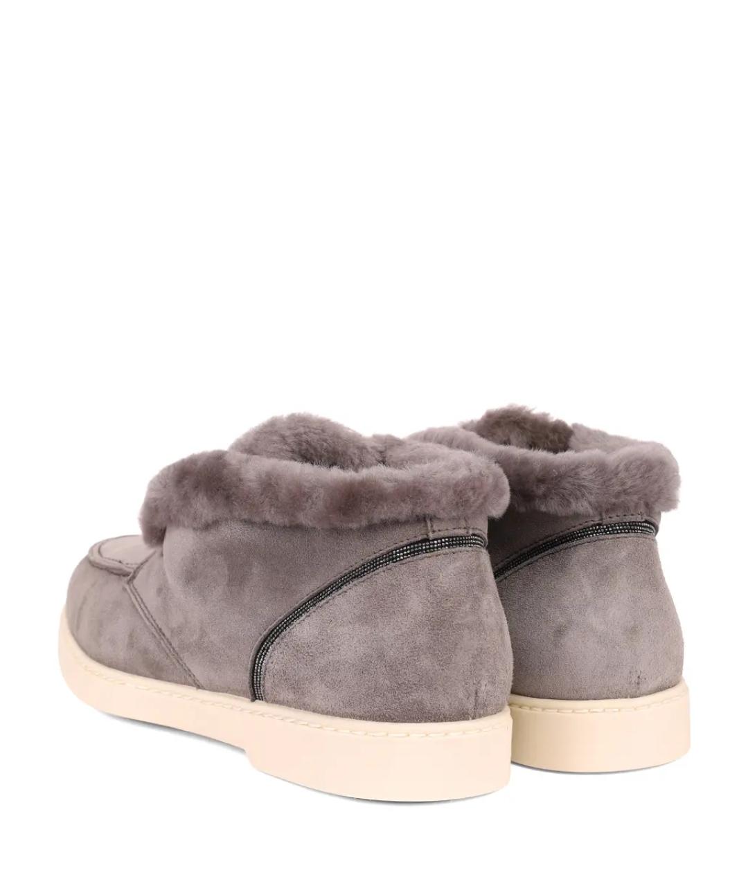 DOUCAL'S Серые замшевые ботинки, фото 4