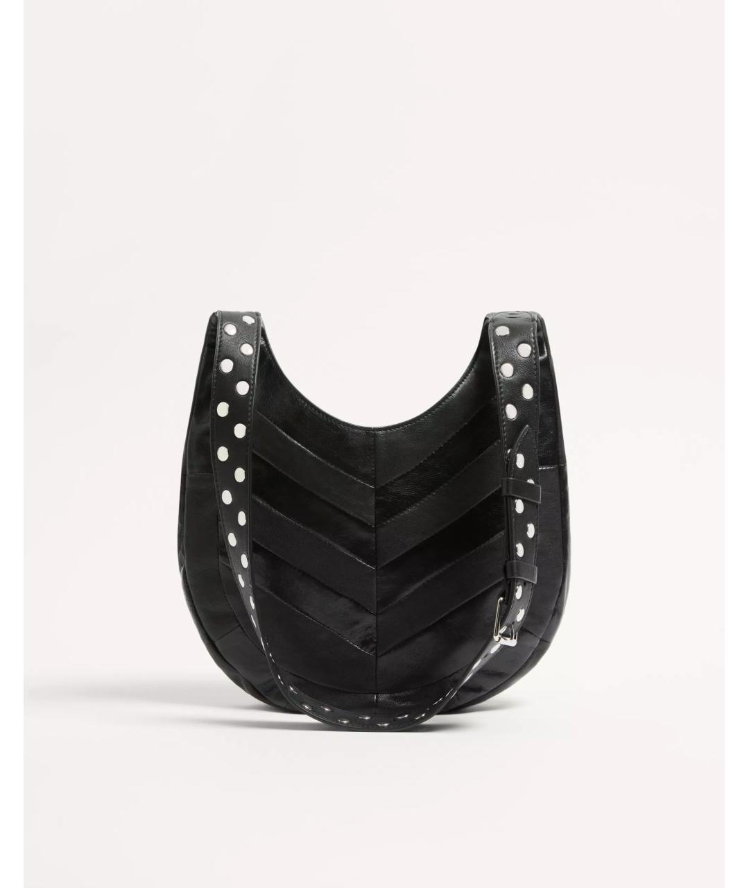 VALENTINO Черная кожаная сумка через плечо, фото 5
