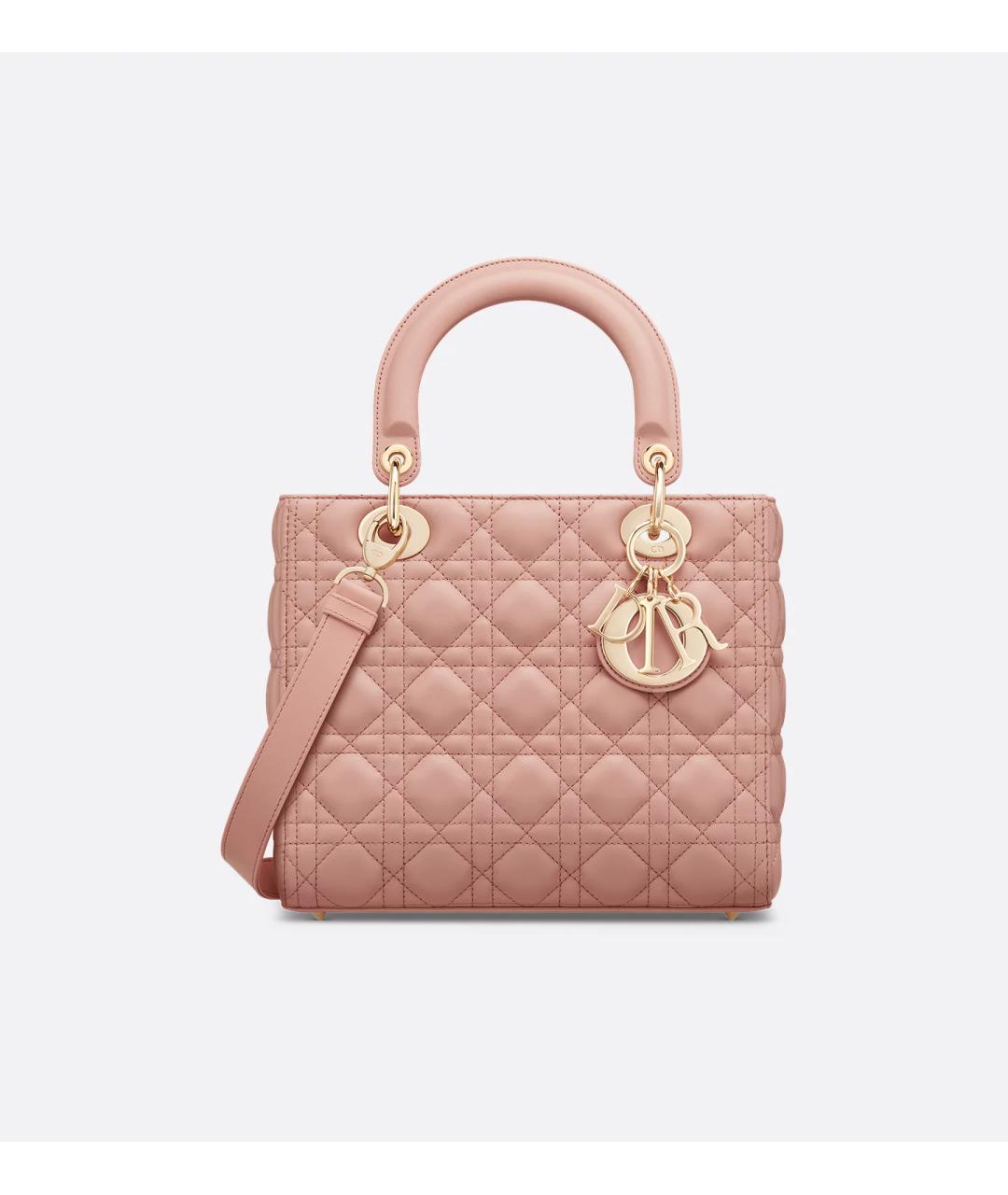 CHRISTIAN DIOR Розовая кожаная сумка тоут, фото 9