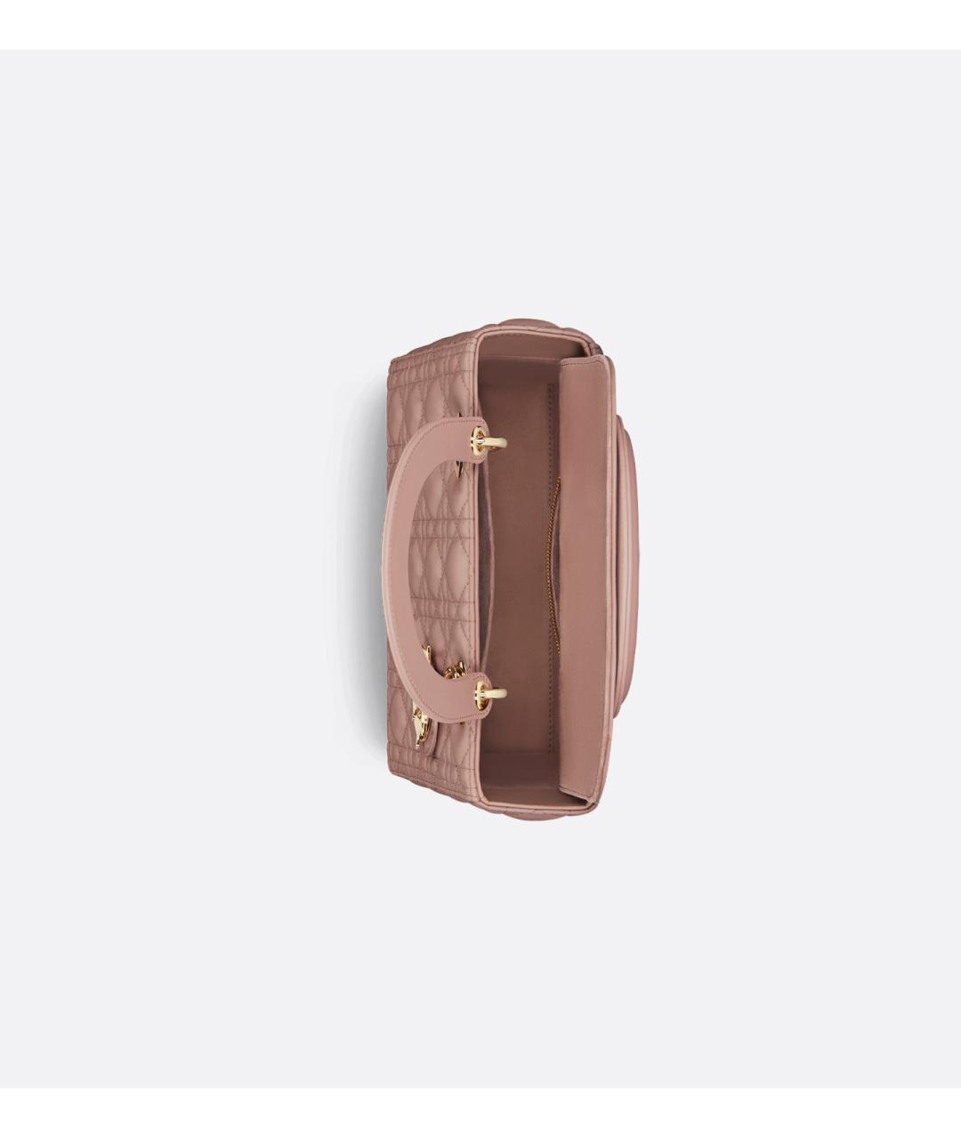 CHRISTIAN DIOR Розовая кожаная сумка тоут, фото 4