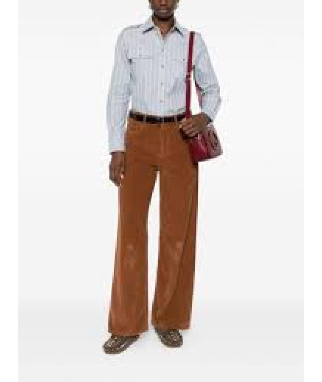 CELINE Голубая хлопковая рубашка, фото 3