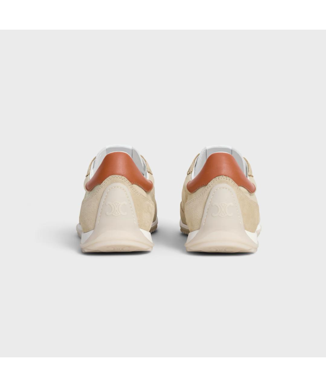 CELINE Бежевые текстильные кроссовки, фото 3