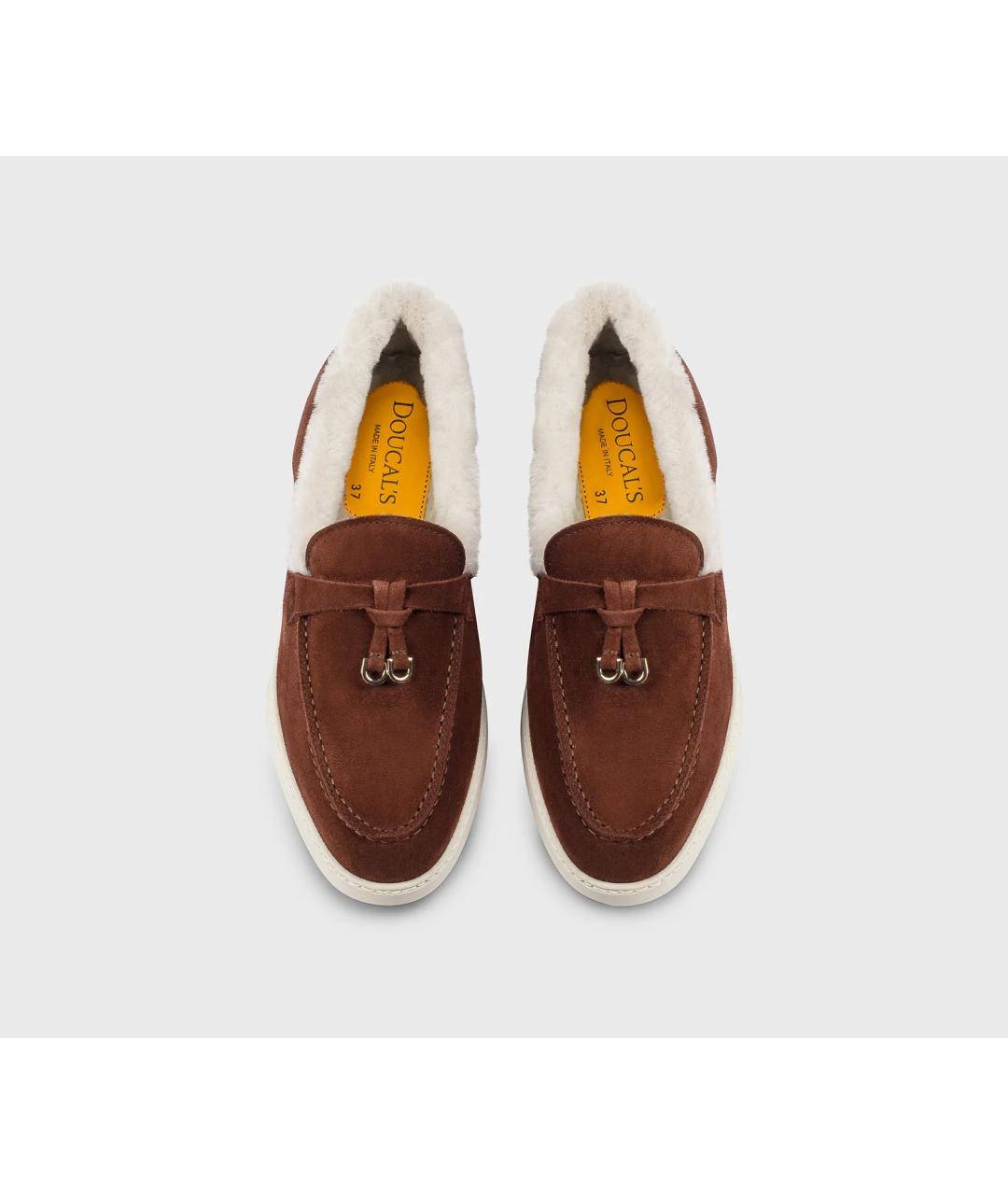 DOUCAL'S Коричневые замшевые лоферы, фото 2