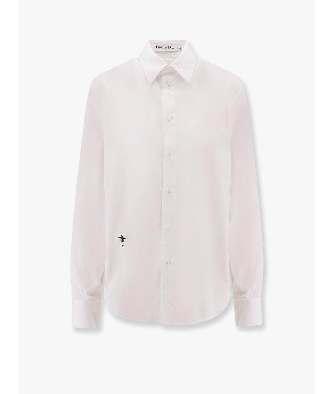 CHRISTIAN DIOR Белая хлопковая рубашка, фото 4