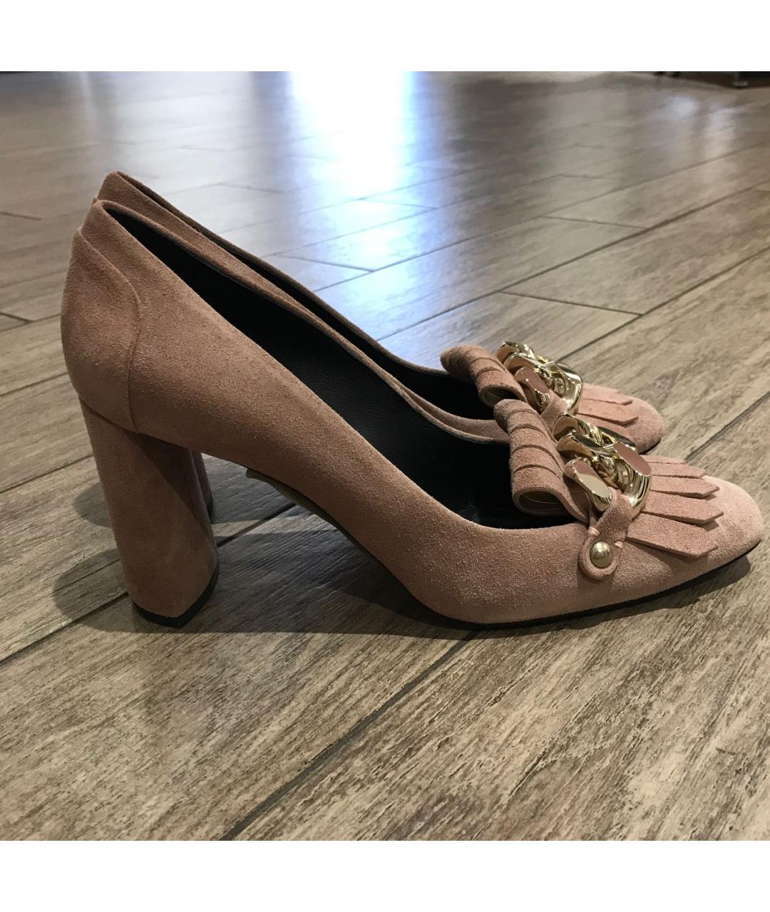 CASADEI Розовые замшевые туфли, фото 4