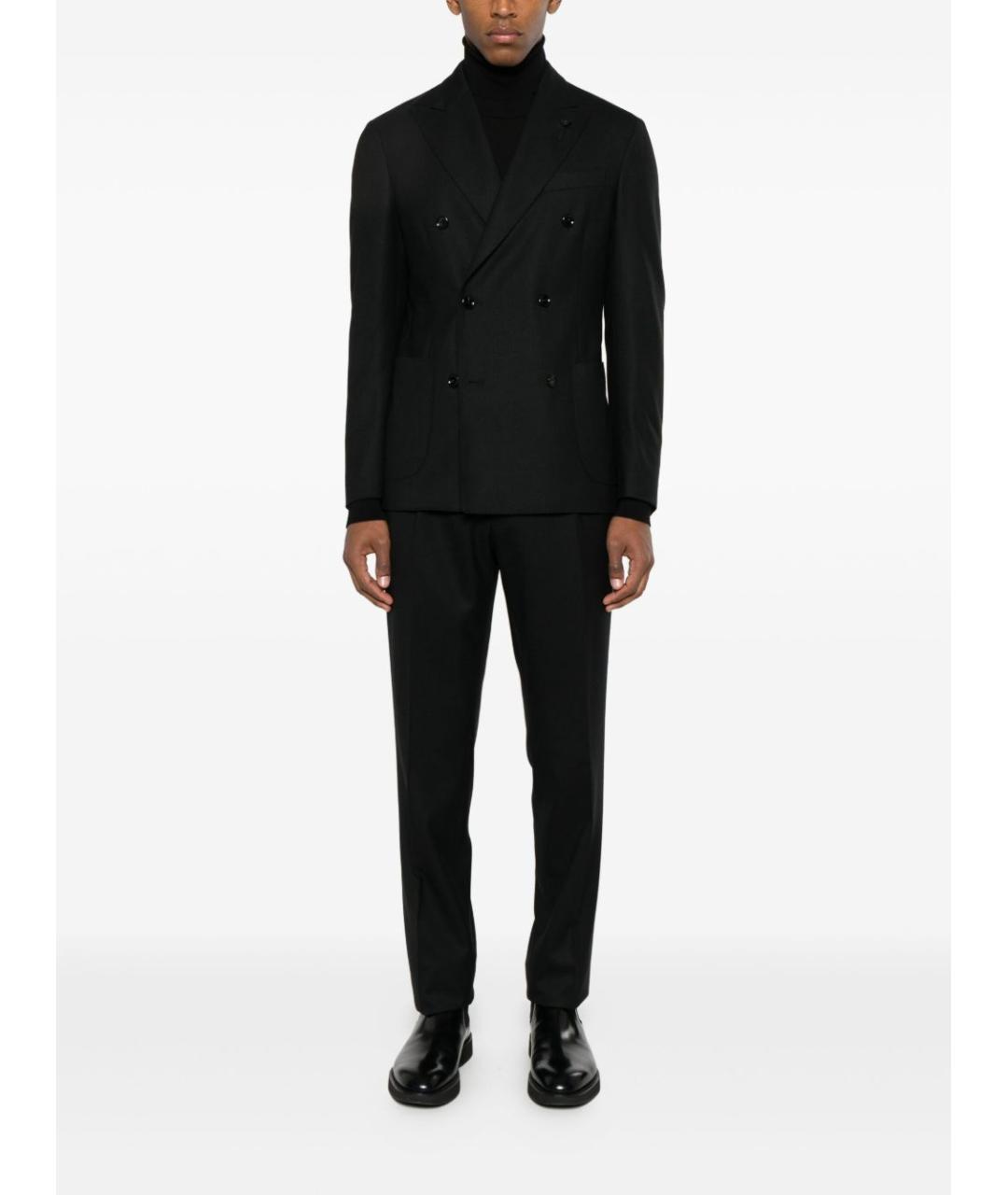 LARDINI Черный классический костюм, фото 3