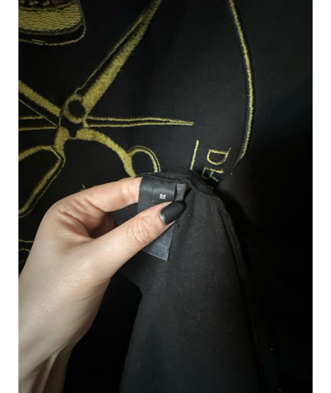 VETEMENTS Черная хлопковая футболка, фото 7