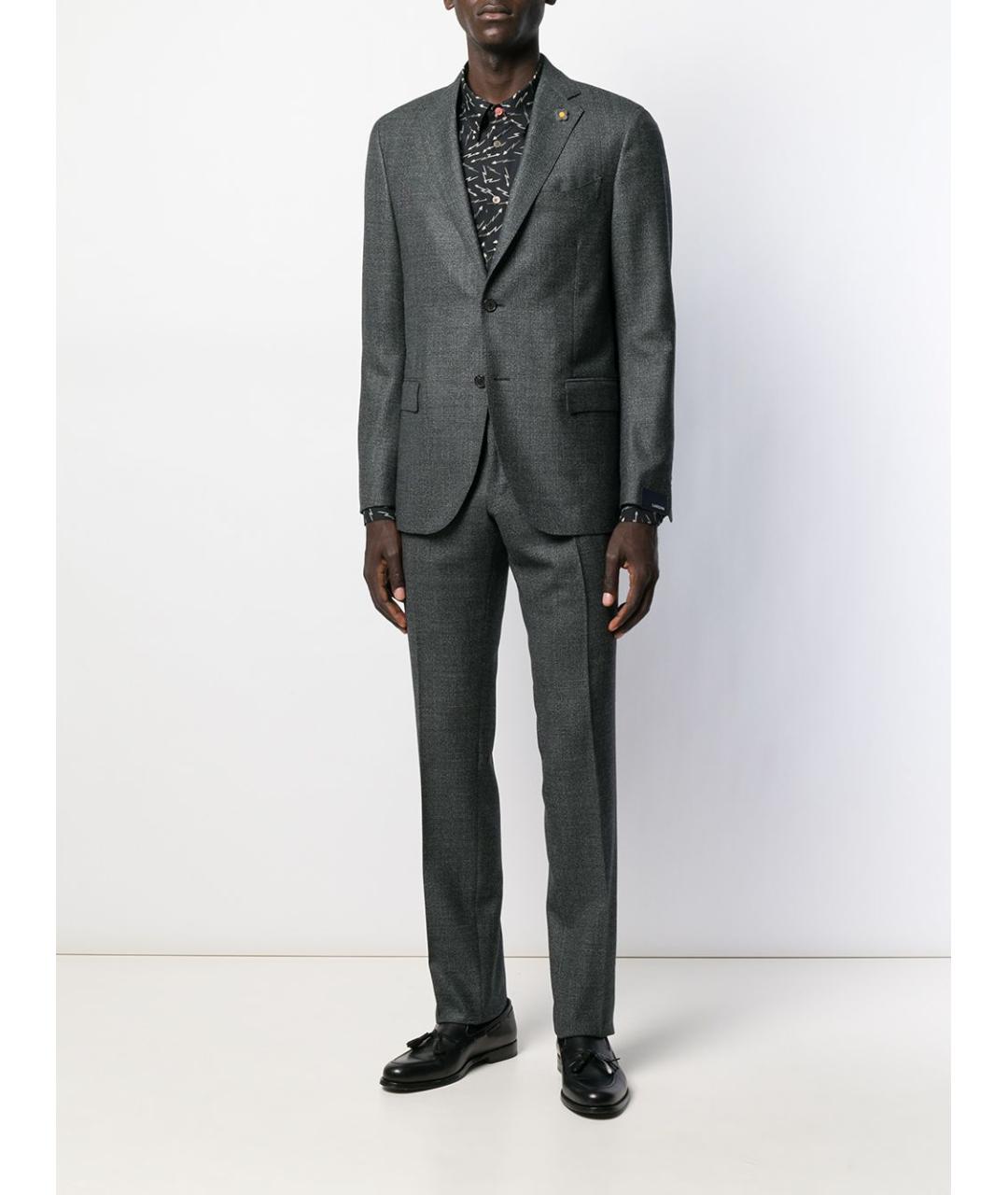 LARDINI Серый классический костюм, фото 2