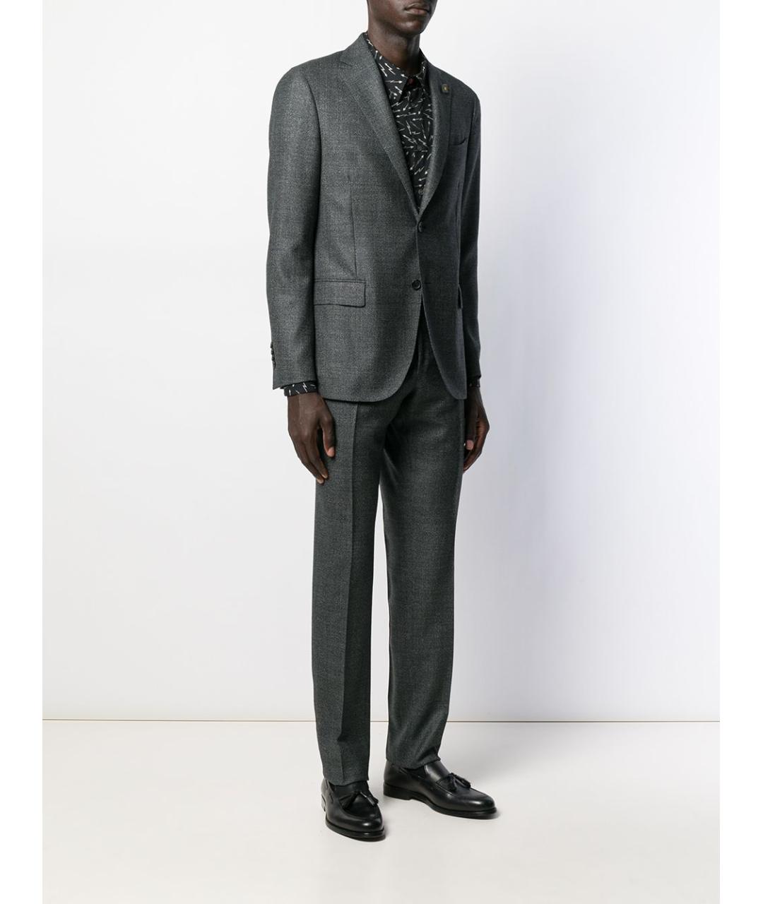 LARDINI Серый классический костюм, фото 3