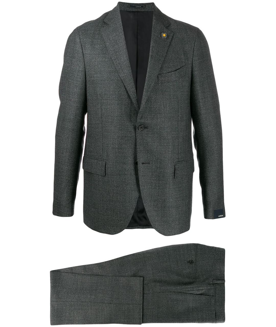 LARDINI Серый классический костюм, фото 1