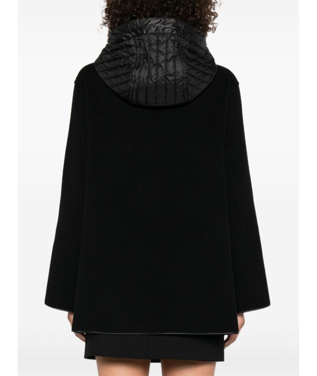 FAY Черное шерстяное пальто, фото 5