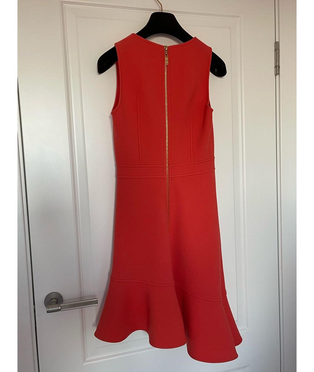 LOUIS VUITTON Красное шерстяное коктейльное платье, фото 2