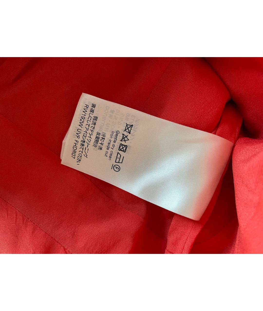 LOUIS VUITTON Красное шерстяное коктейльное платье, фото 7