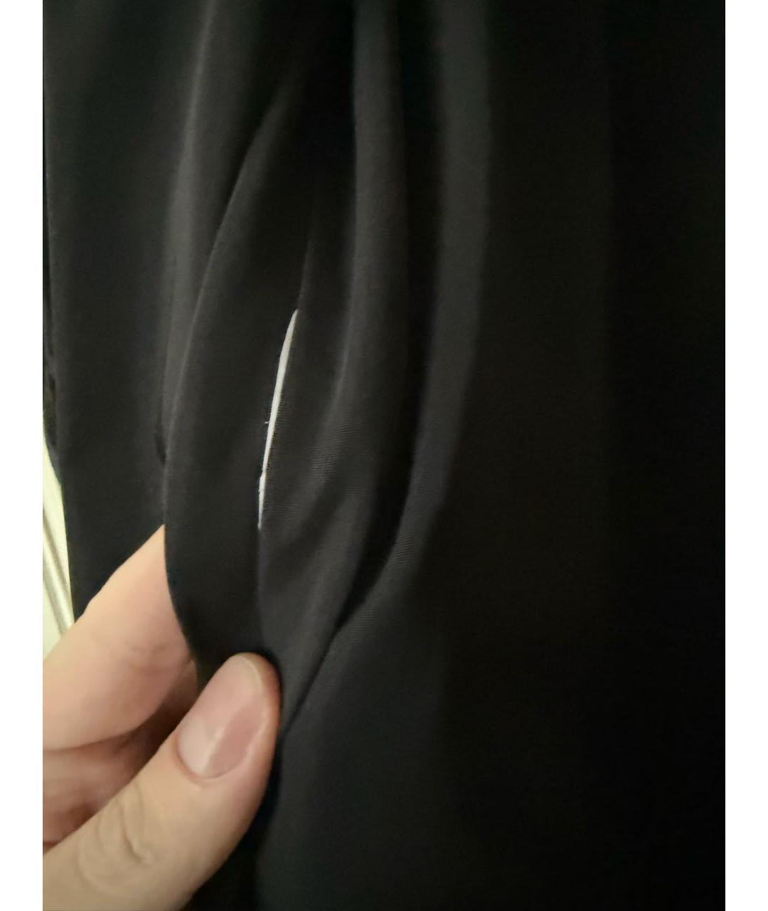 EMPORIO ARMANI Черное велюровое пальто, фото 4