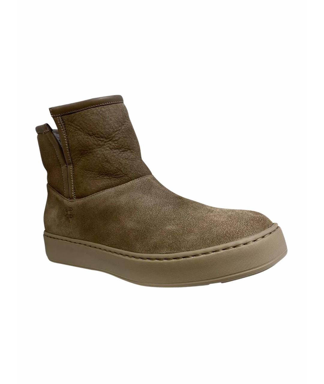 SANTONI Коричневые сапоги, фото 1