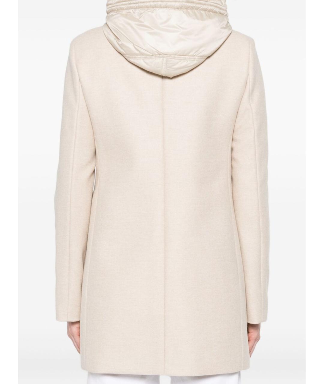FAY Бежевое шерстяное пальто, фото 3
