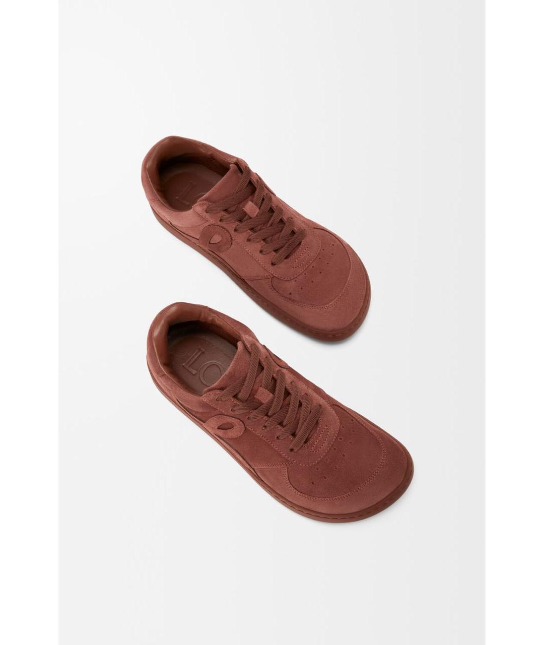 LOEWE Коричневые кроссовки, фото 4