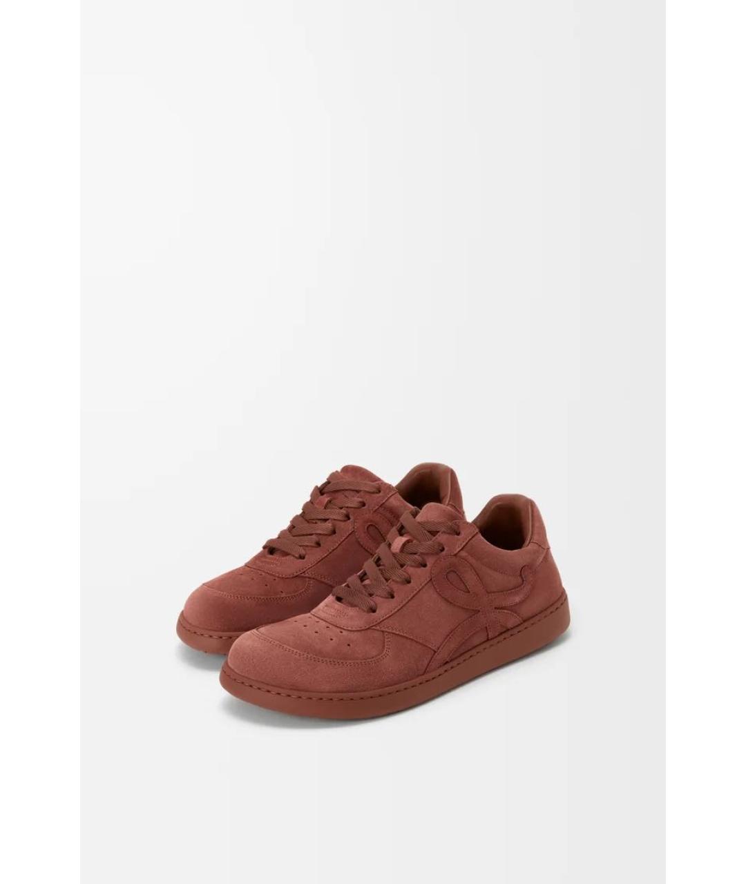 LOEWE Коричневые кроссовки, фото 3