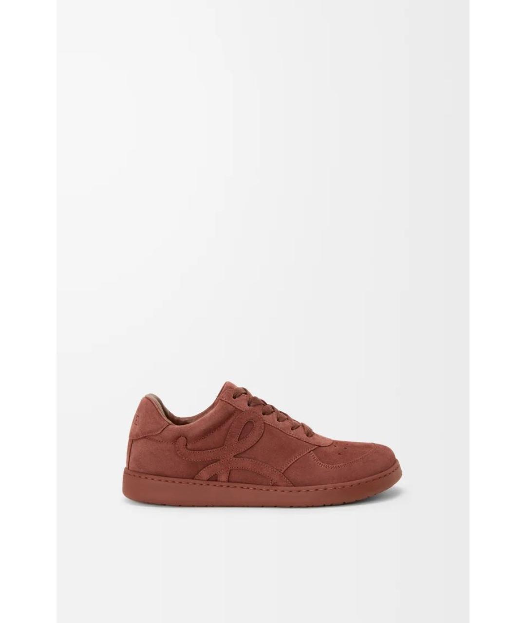 LOEWE Коричневые кроссовки, фото 5