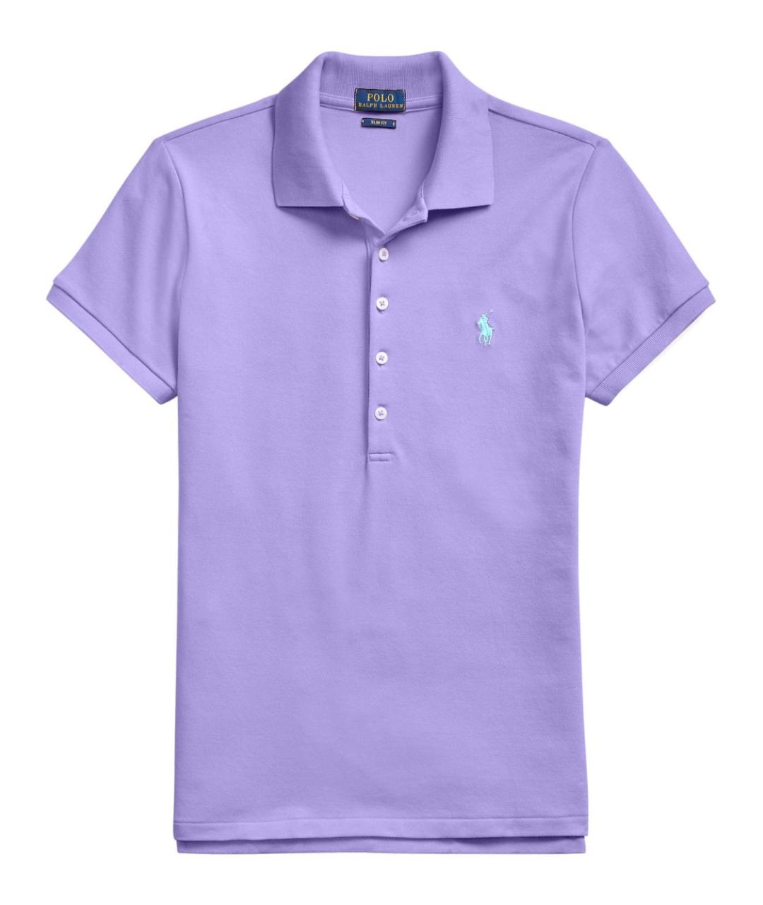 POLO RALPH LAUREN Фиолетовая хлопковая футболка, фото 1
