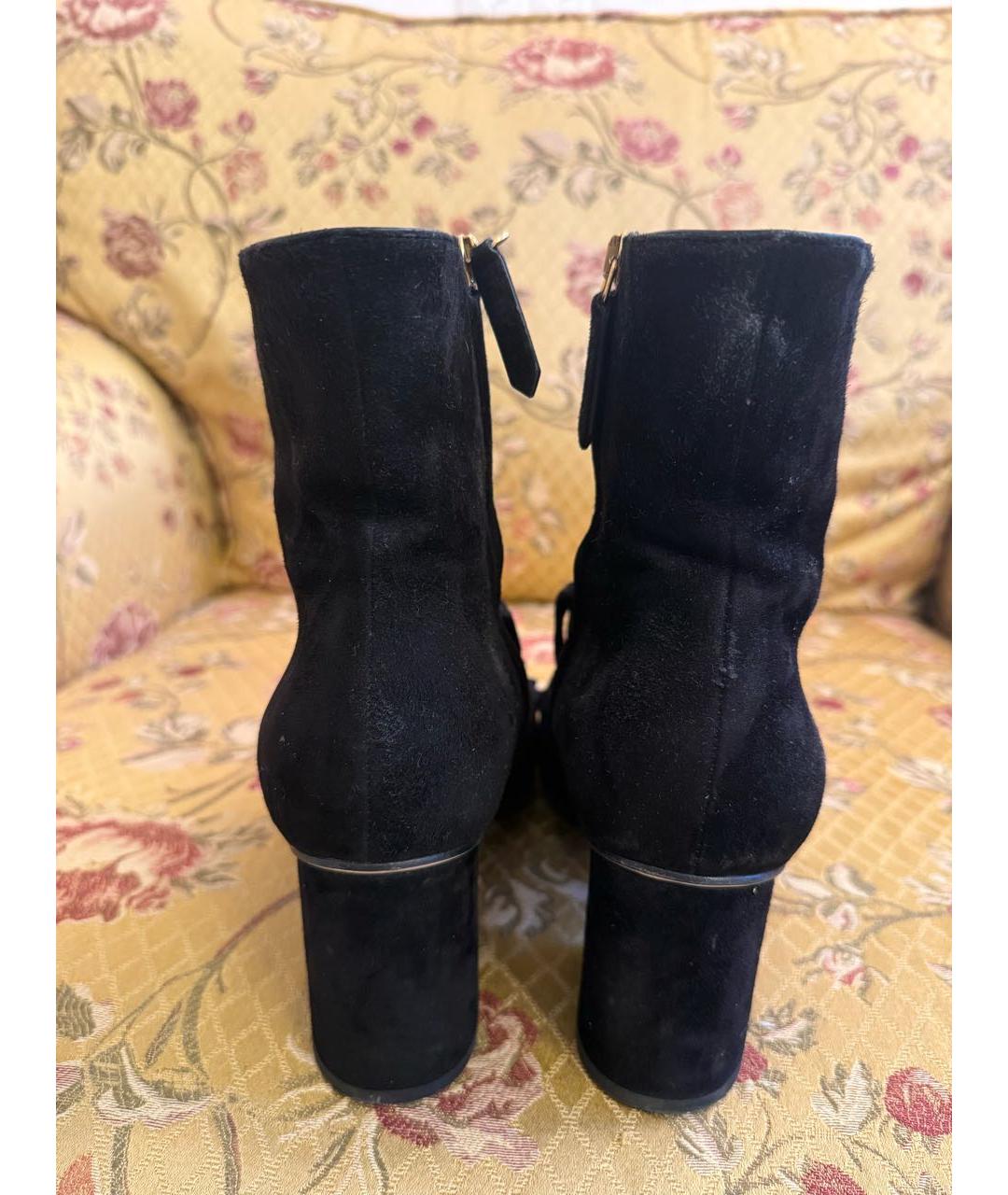 GUCCI Черные замшевые ботильоны, фото 4