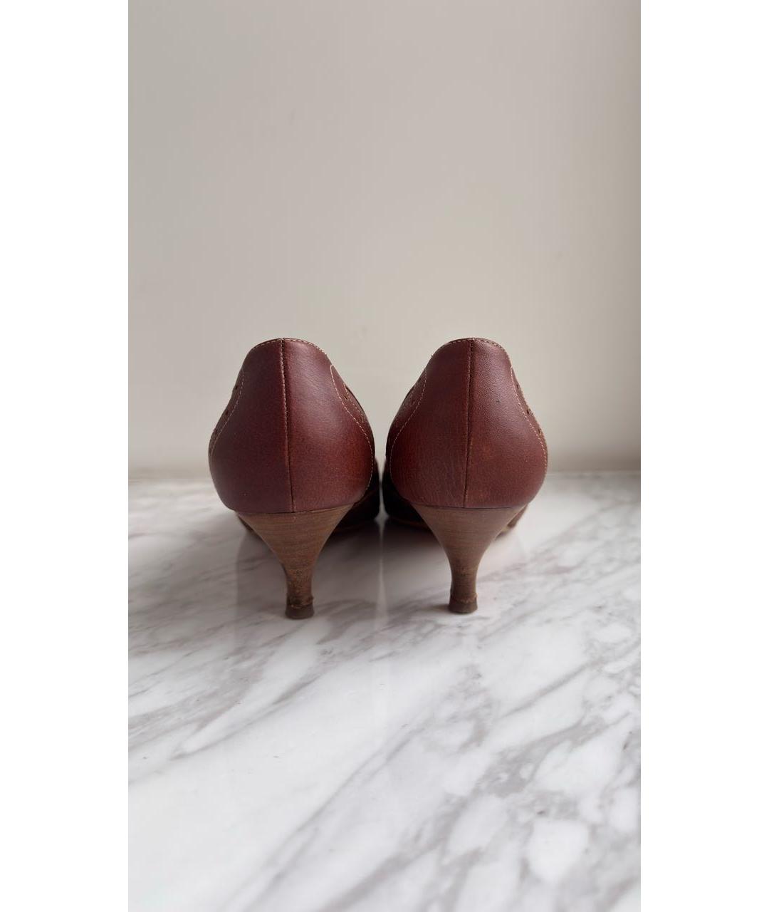 BALLY Коричневые кожаные туфли, фото 4