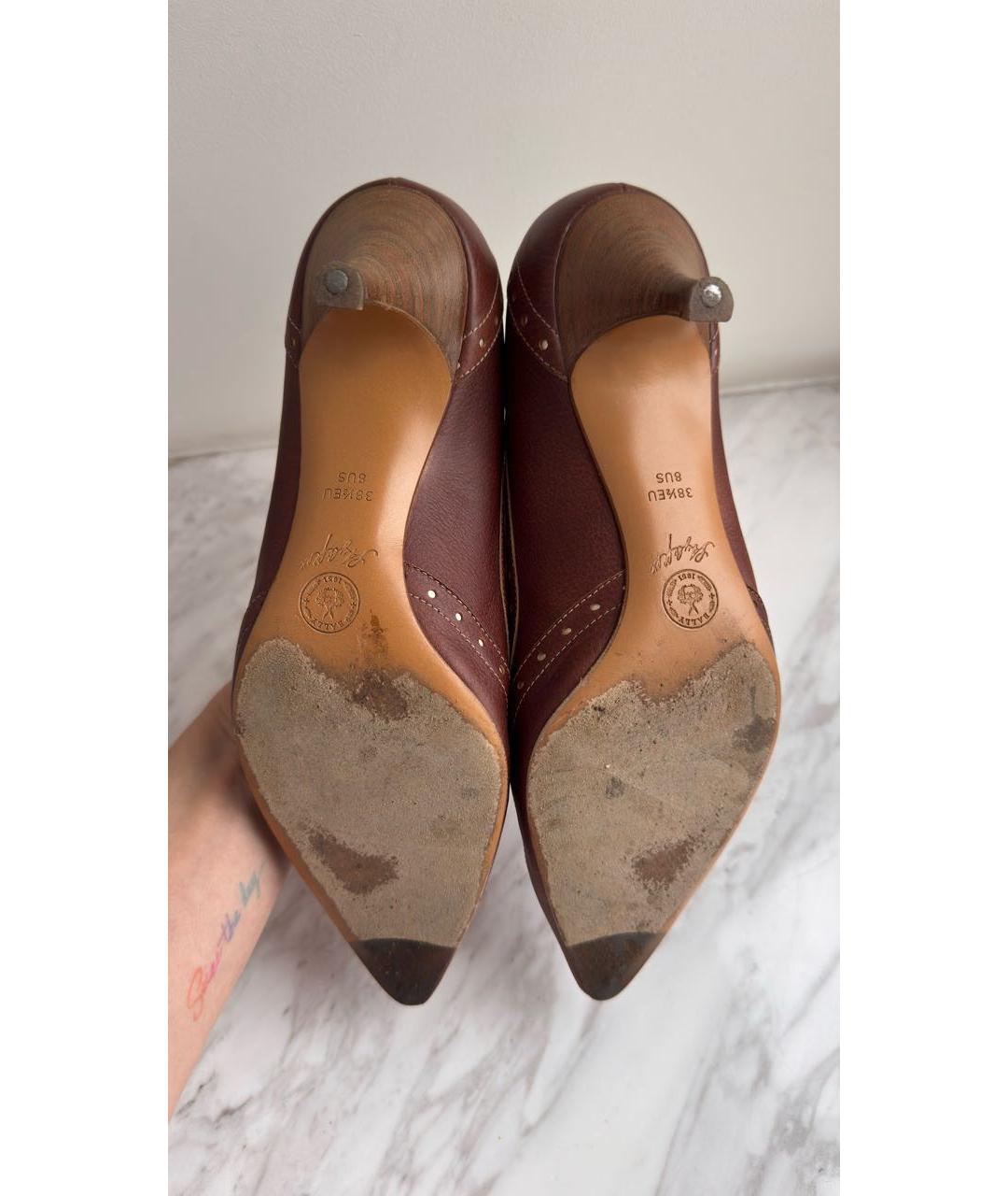 BALLY Коричневые кожаные туфли, фото 5