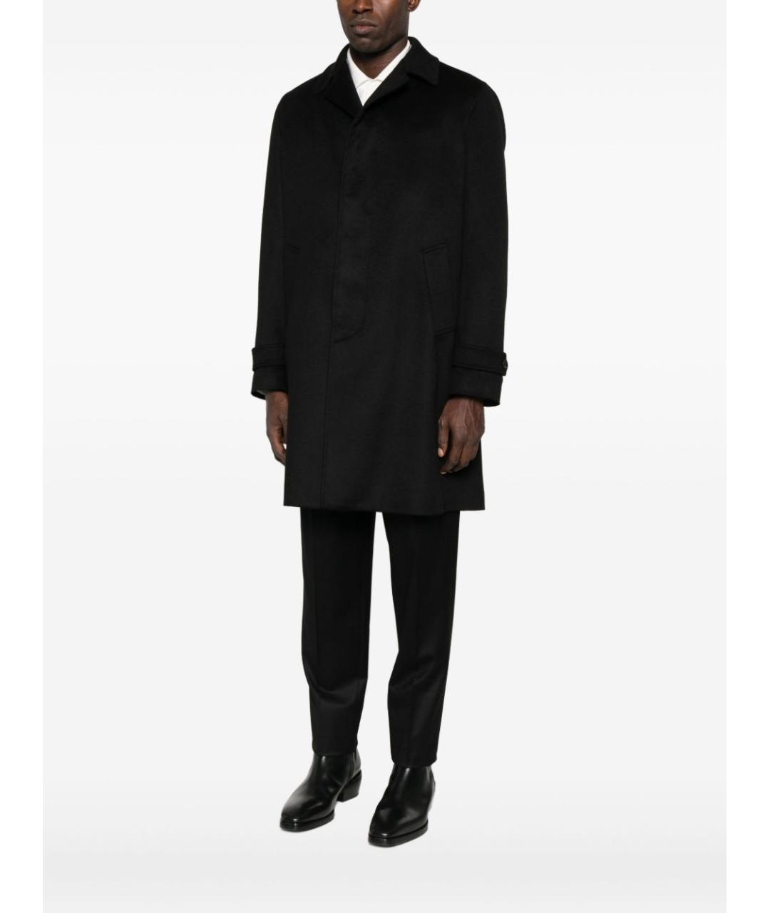 LARDINI Черное кашемировое пальто, фото 4