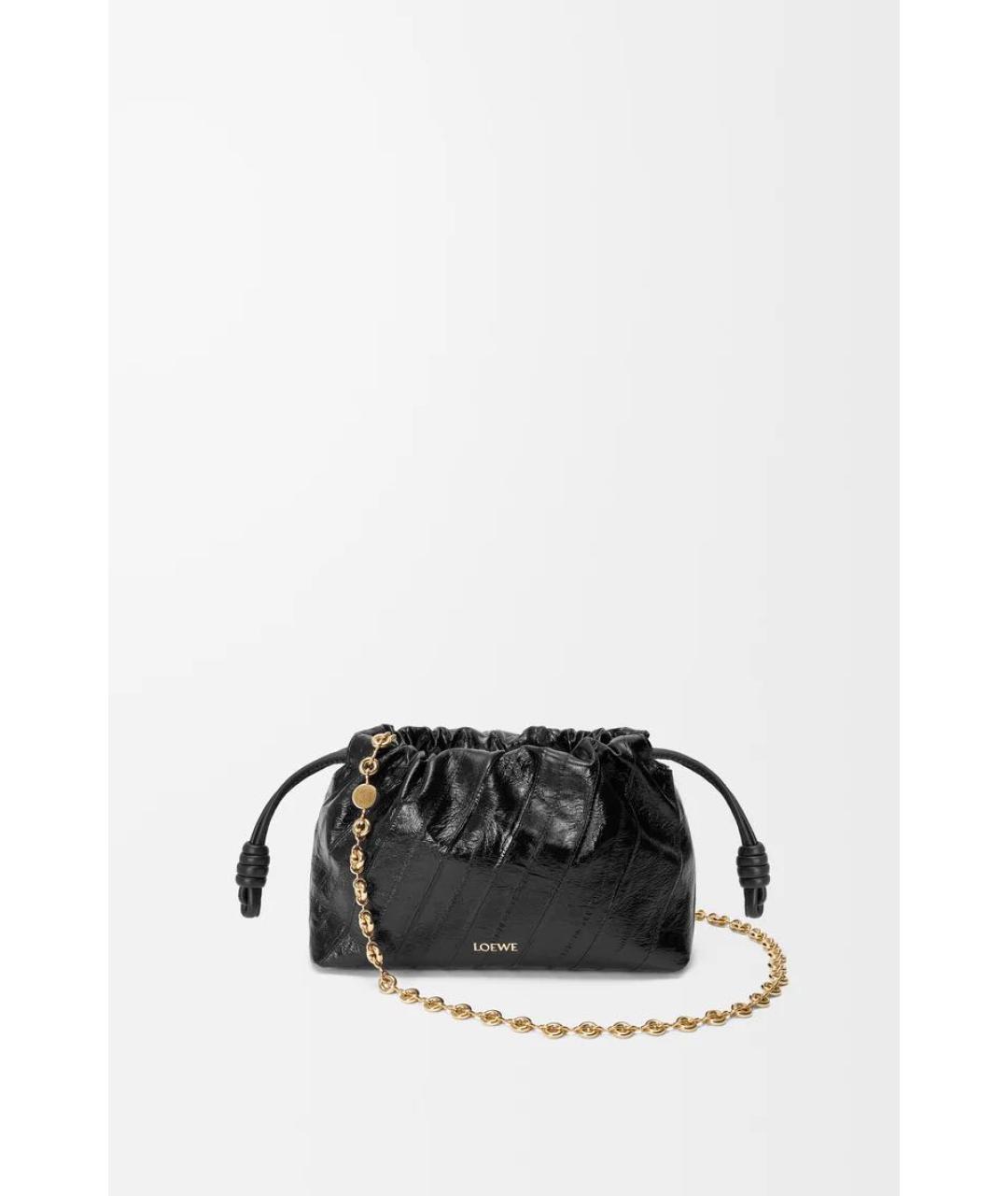 LOEWE Черная кожаная сумка через плечо, фото 5