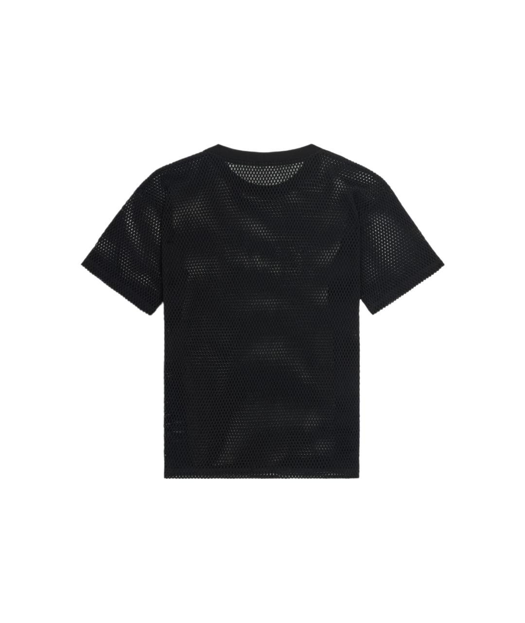 CELINE Черная хлопковая футболка, фото 2