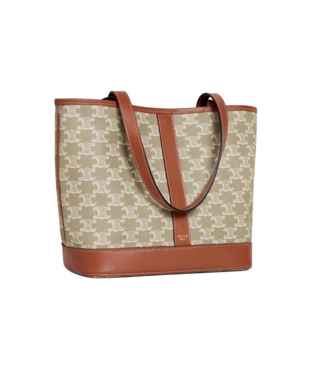 CELINE Бежевая сумка через плечо, фото 3