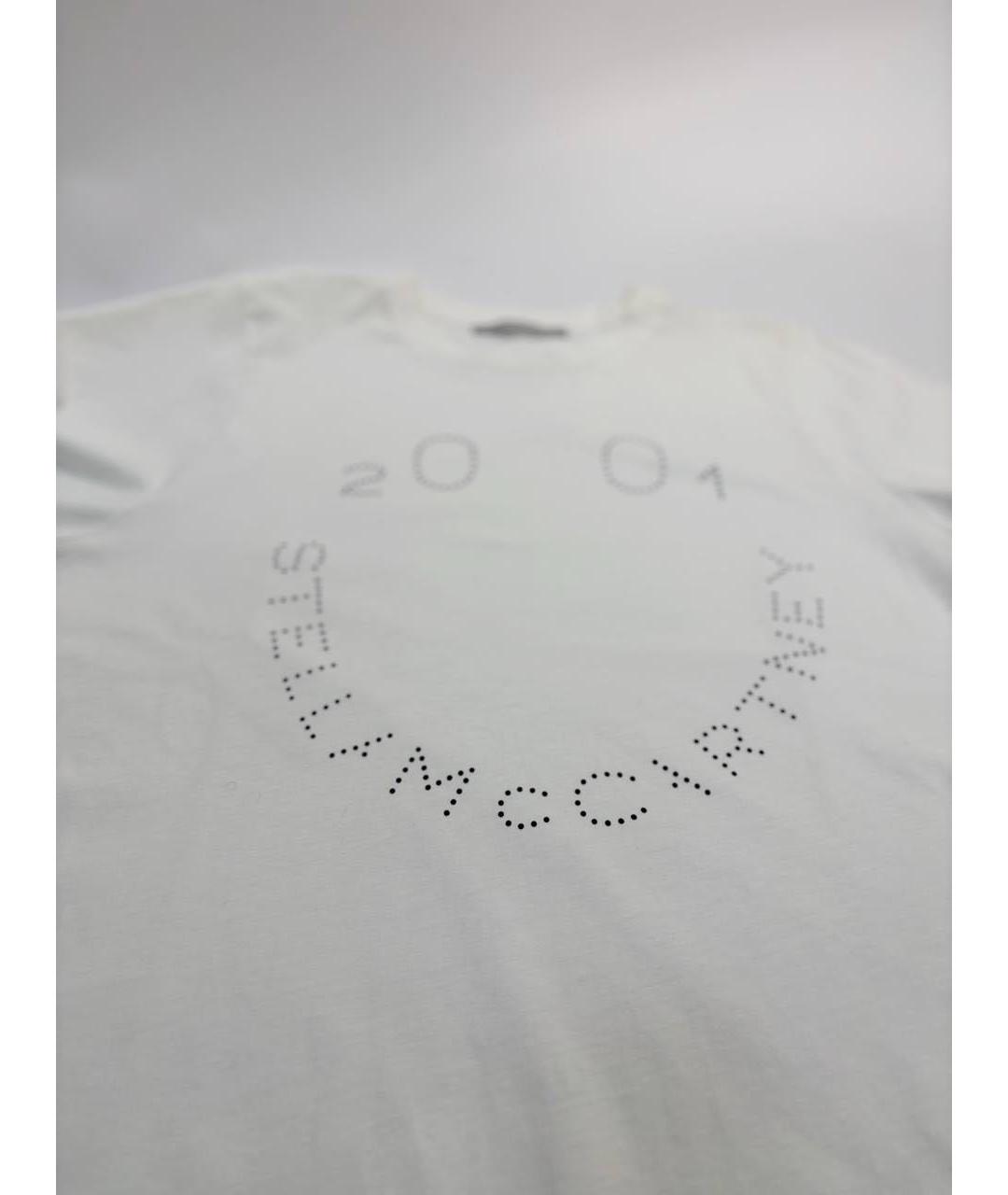 STELLA MCCARTNEY Белая хлопковая футболка, фото 5