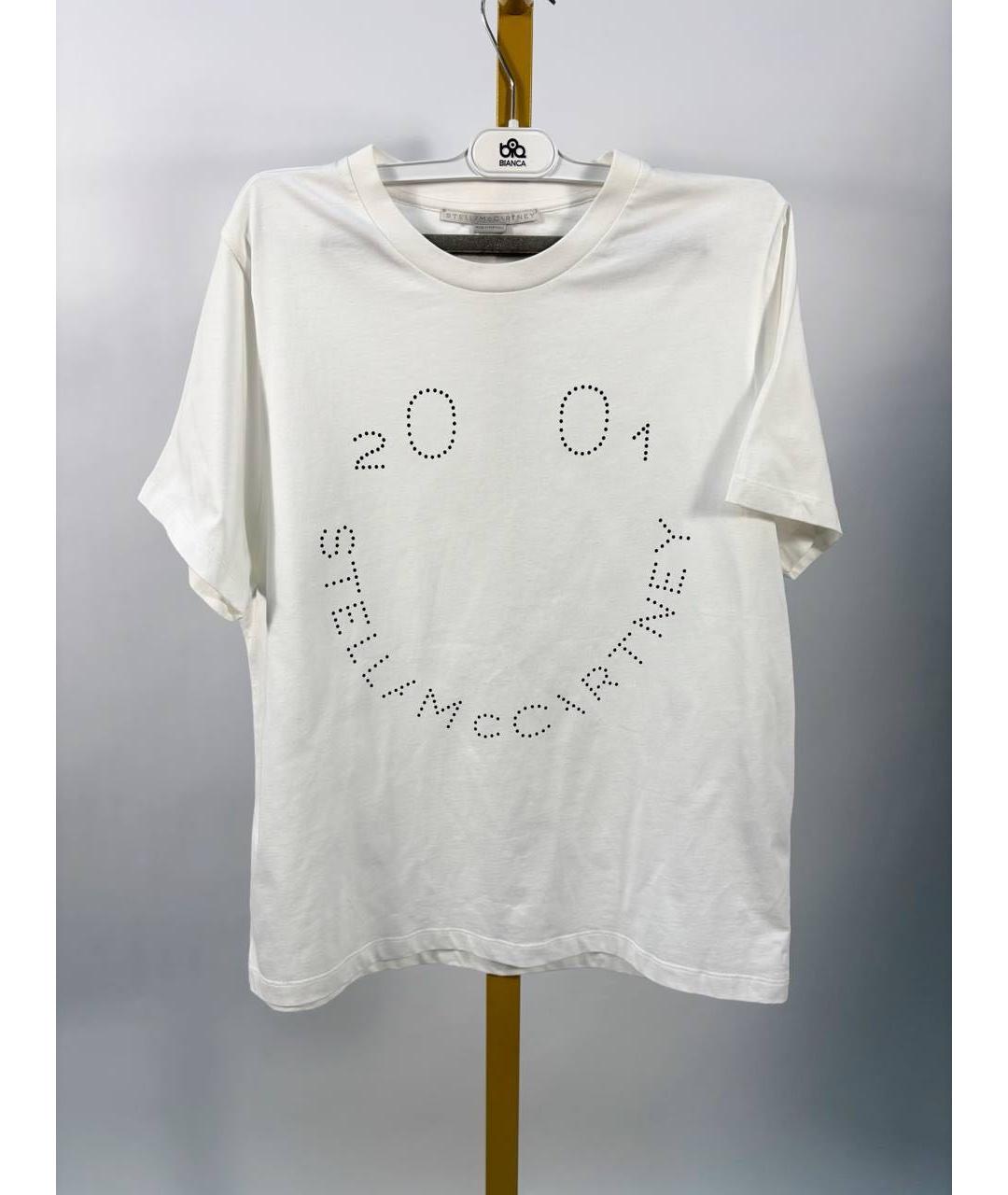 STELLA MCCARTNEY Белая хлопковая футболка, фото 7