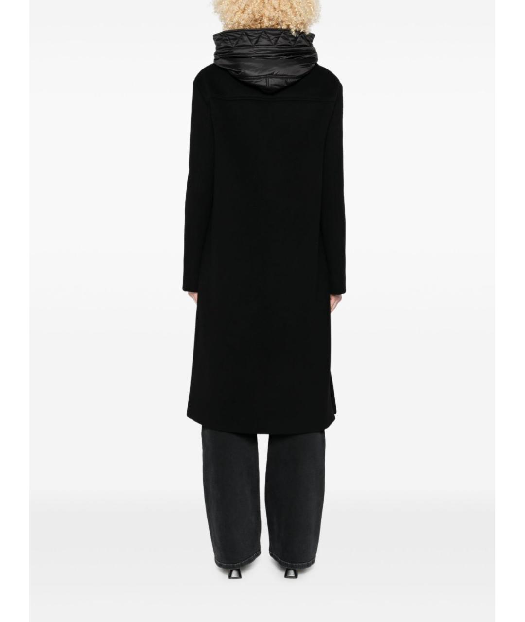 FAY Черное шерстяное пальто, фото 5