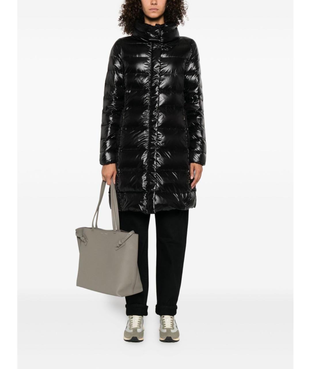 FAY Черный полиамидовый пуховик, фото 4