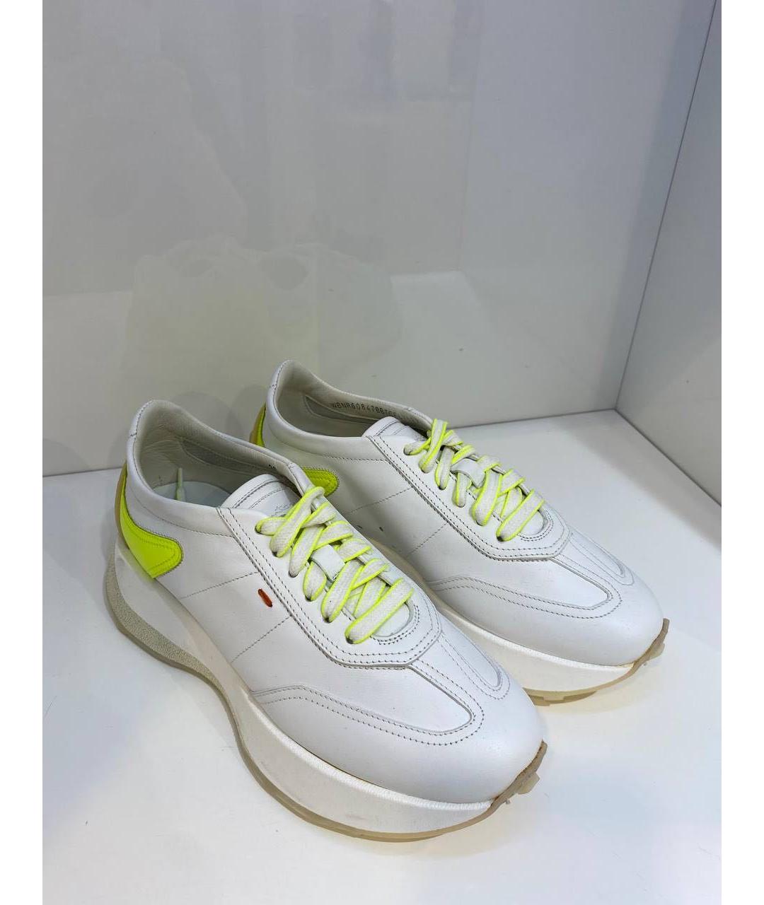 SANTONI Белые кеды, фото 4