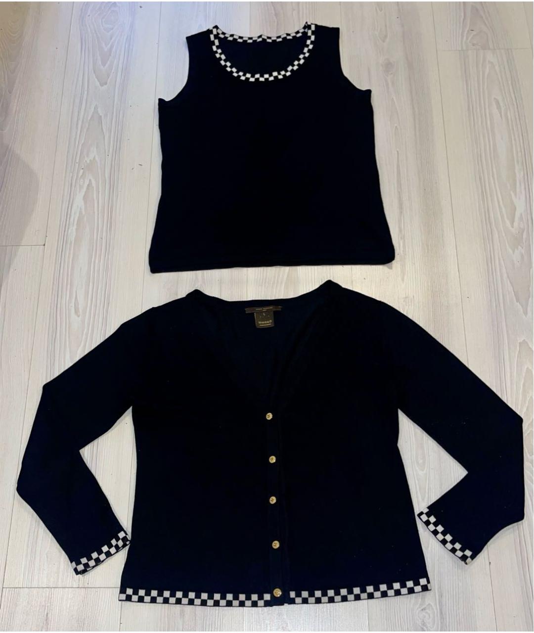 LOUIS VUITTON Черный шерстяной кардиган, фото 8