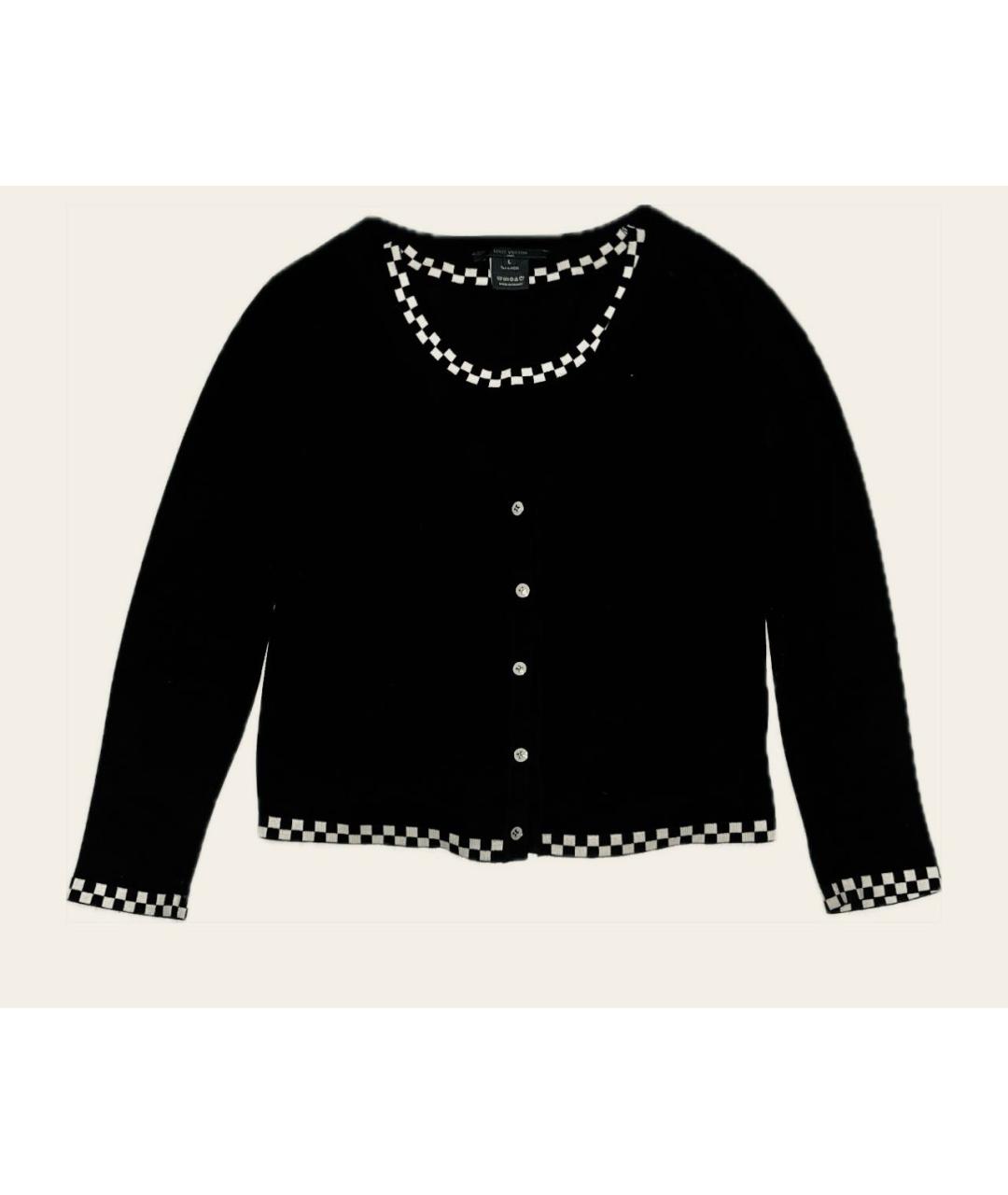 LOUIS VUITTON Черный шерстяной кардиган, фото 2