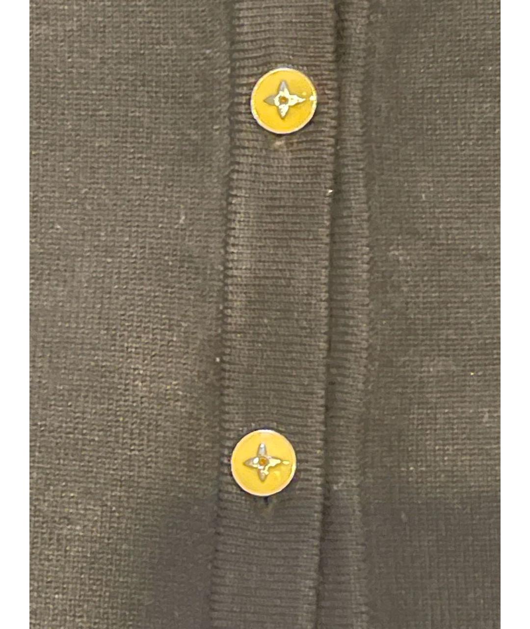 LOUIS VUITTON Черный шерстяной кардиган, фото 7