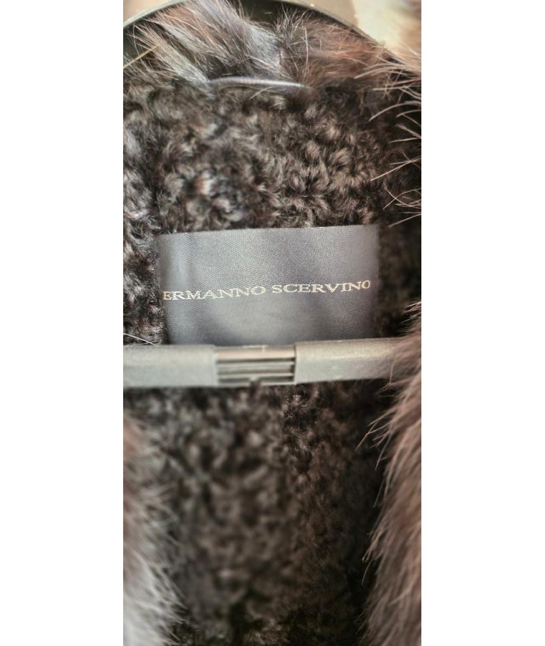 ERMANNO SCERVINO Черный полиэстеровый пуховик, фото 3