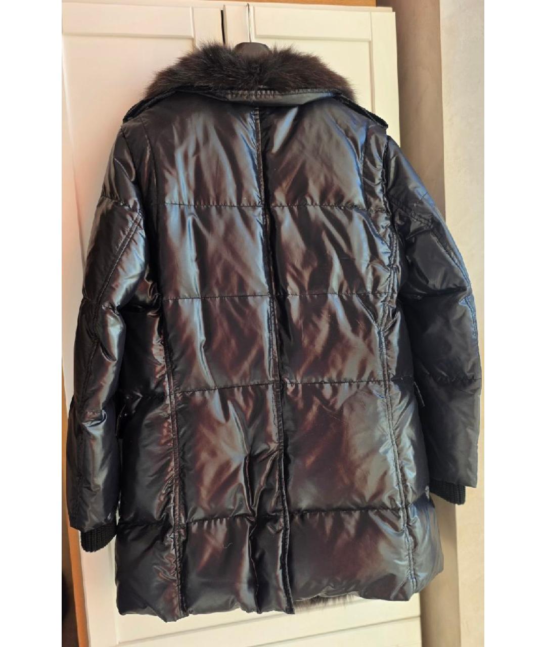 ERMANNO SCERVINO Черный полиэстеровый пуховик, фото 2