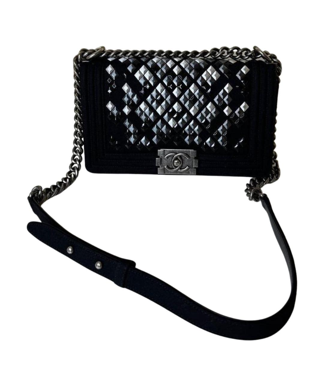 CHANEL Черная кожаная сумка через плечо, фото 1