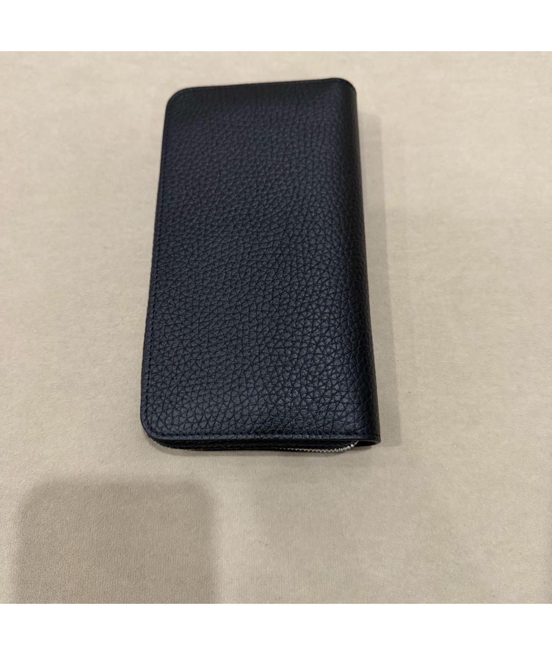 STEFANO RICCI Черный кожаный кошелек, фото 2