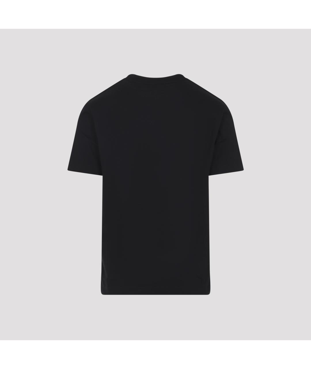 BURBERRY Черная хлопковая футболка, фото 2