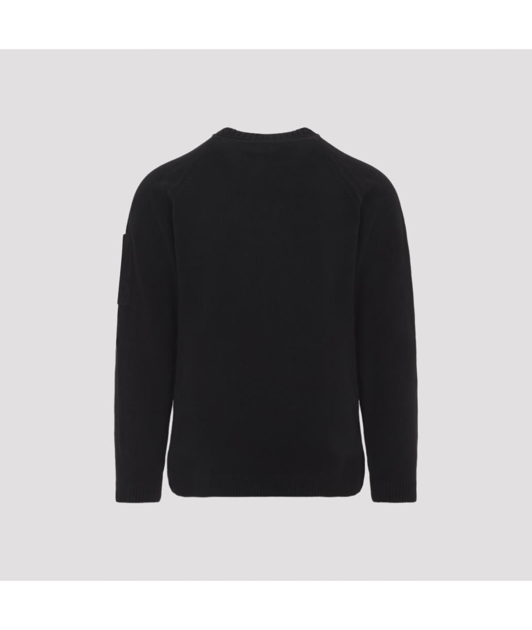 CP COMPANY Черный хлопковый джемпер / свитер, фото 2