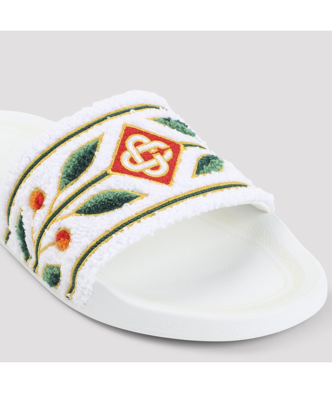 CASABLANCA Белые резиновые шлепанцы, фото 4