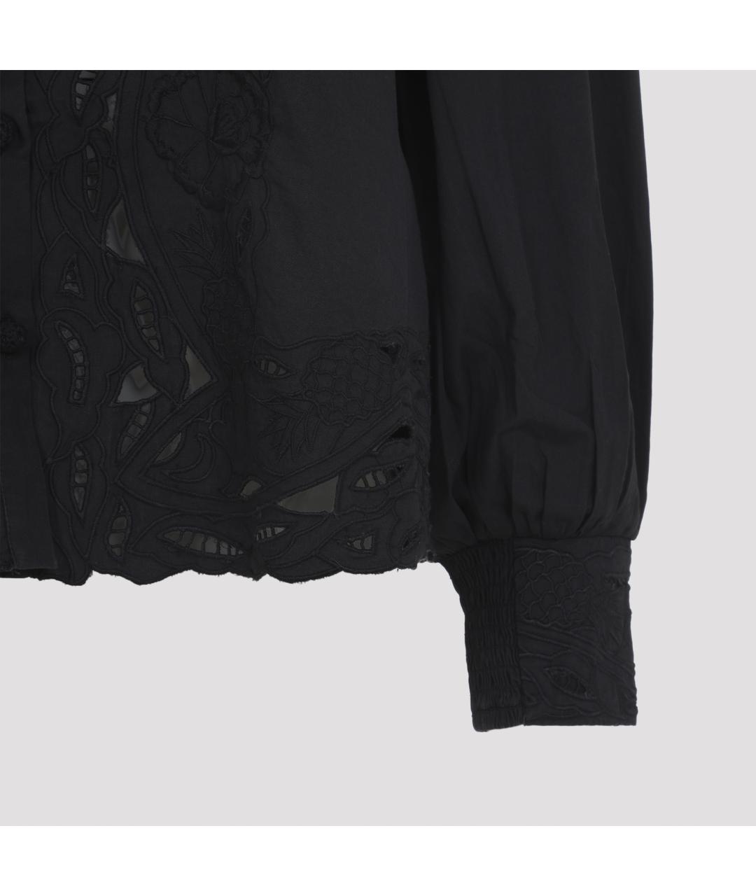 FARM RIO Черная хлопковая рубашка, фото 3