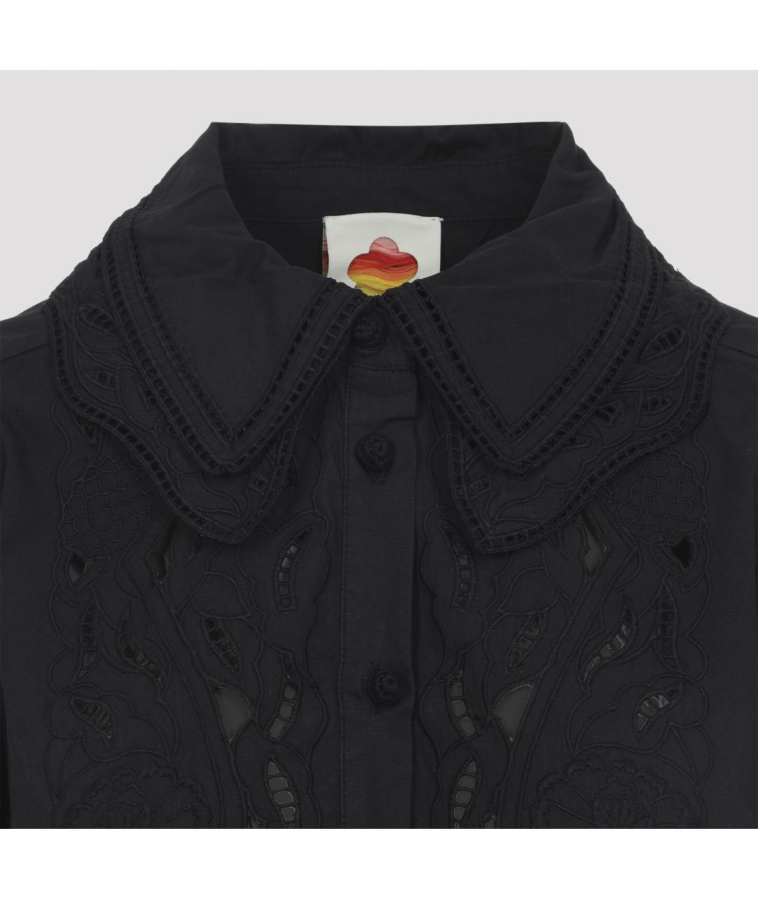 FARM RIO Черная хлопковая рубашка, фото 4