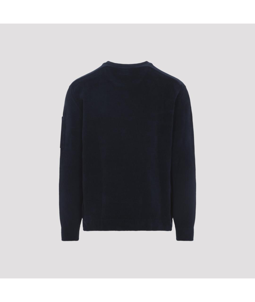 CP COMPANY Темно-синий хлопковый джемпер / свитер, фото 2